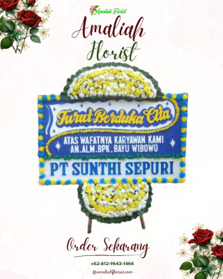 Papan Bunga Duka di Manuhing